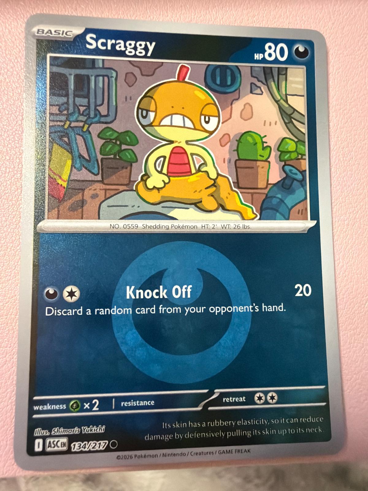 Ascended Heroes Scraggy [Energy] Pokémon card